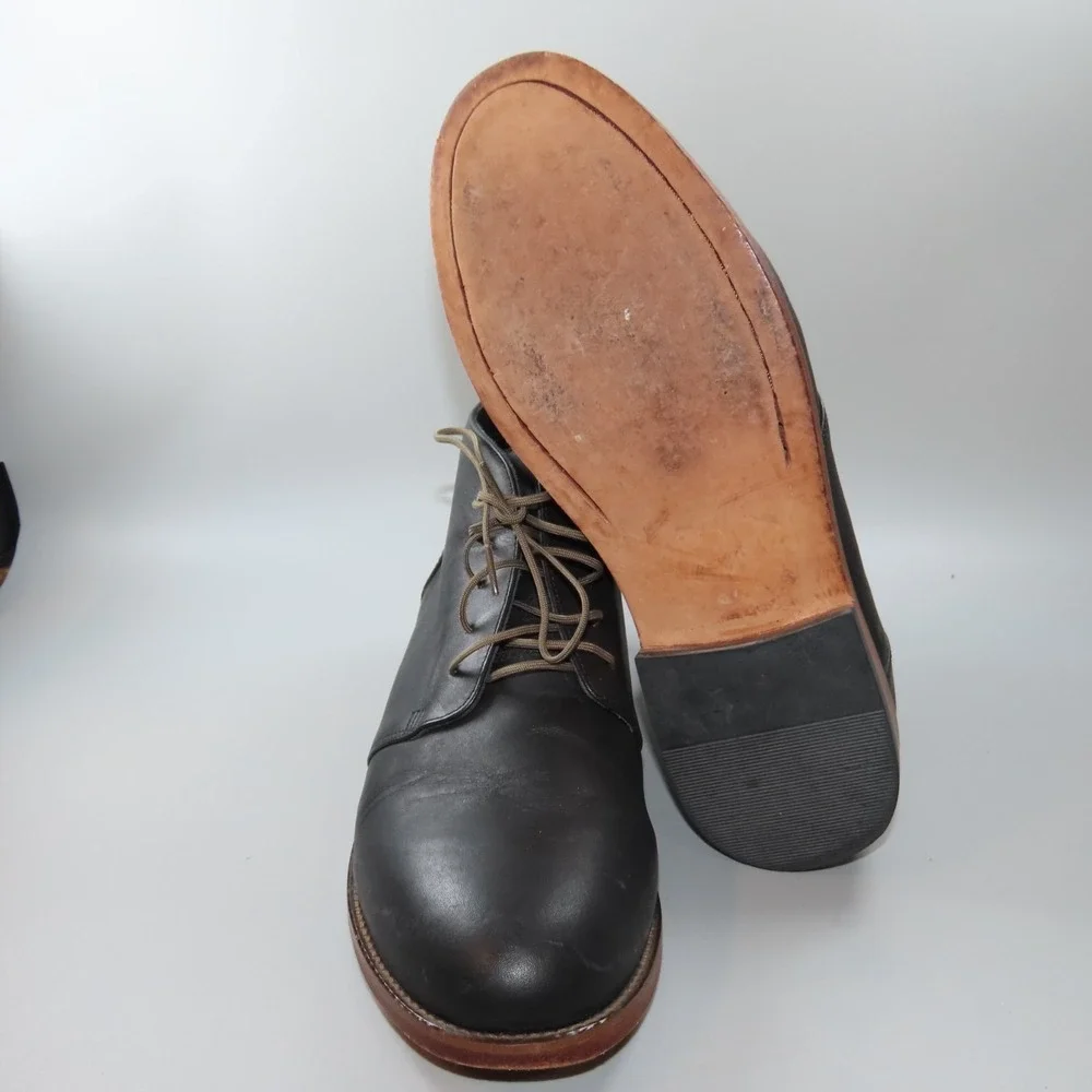 Nisolo Everyday Chukka Boot Black Leather Mens 8.5 Casual‎ Outdoors Made In Peru
